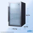 thumbnail image 4 of 19 Inch Beverage Center, 3.13 cu.ft. Capacity, Outdoor Refrigerator, Shallow Depth, Stainless Steel & Glass- SPR489OS, 4 of 8