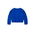 thumbnail image 2 of Wonder Nation Toddler Girls Cable Knit Sweater, Sizes 12M-5T, 2 of 5