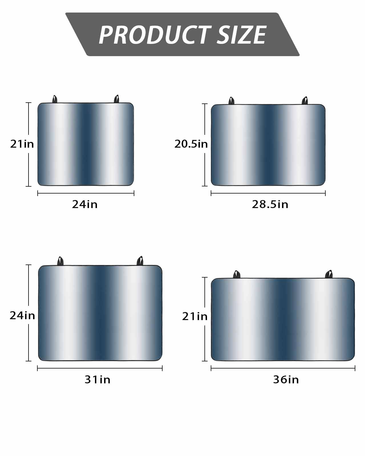 Stove Top Covers for Electric Stove, Ombre Dark Blue Glass Stovetop Cover Protector, Gradient White Abstract Minimalist Stripe Induction Cooktop Protector Oven Mat for Kitchen Countertop 36"x21"