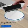 thumbnail image 2 of 1 Set QI Charger Efficient Intelligent Recognition High Power Low Temperature Fast Charging 10W/15W Desktop Induction Wireless Charging Pad for Smartphone, 2 of 10