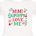 thumbnail image 4 of Inktastic Mimi and Poppy Love Me Granddaughter Girls Long Sleeve Baby Bodysuit, 4 of 5