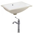 thumbnail image 1 of American Imaginations AI-22730 20.75 in. Rectangle Undermount Sink Set in White - Chrome Hardware, 1 of 1