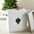 thumbnail image 3 of Household Essentials Ornament Storage Chest with 48 Pockets, Green, 3 of 11