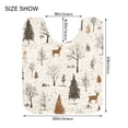 thumbnail image 5 of Yayeee Bath Rug for Bathroom Floor Non Slip Contour Fluffy Soft Absorbent Mat, 20"x24", Beige Christmas Forest, 5 of 7