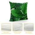 thumbnail image 4 of PRATYUS Tropical Leaf Throw Pillow Covers Tropical Green Palm Leaves Design Cushion Cover Square Home/Sofa/Couch Decorative Pillowcase  20x20in, 4 of 5
