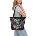 thumbnail image 5 of Goofa Stained Glass Eagle USA Pattern Tote Bags,Large Capacity Bag,Beach Tote with Zipper Closure, Large Capacity and Foam Padding, 5 of 6