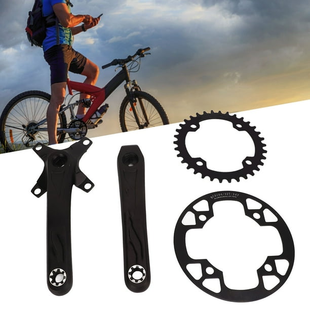 Bike Crank Arm Set, High Strength Low Noise Bike Crankset Repair