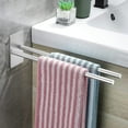 thumbnail image 6 of Tyidzon Towel Racks for Bathroom Wall Mounted 16 Inch Stainless Steel Heavy Duty Bathroom Towel Rack for Bathroom, Home Decor Towel Rod, Silver, 6 of 6