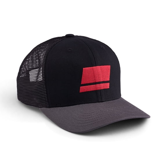 Abu Garcia Flag Logo Trucker Hat, Black Charcoal