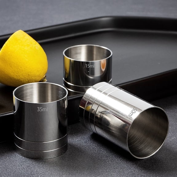 25Ml 35Ml 50Ml Stainless Steel Measure Cup Cocktail Shaker Drink Barware Tools 25Ml YIWEI