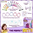 thumbnail image 2 of Kit de bordado Craftiloo para niños de 8 a 14 años con 5 patrones, 2 of 9