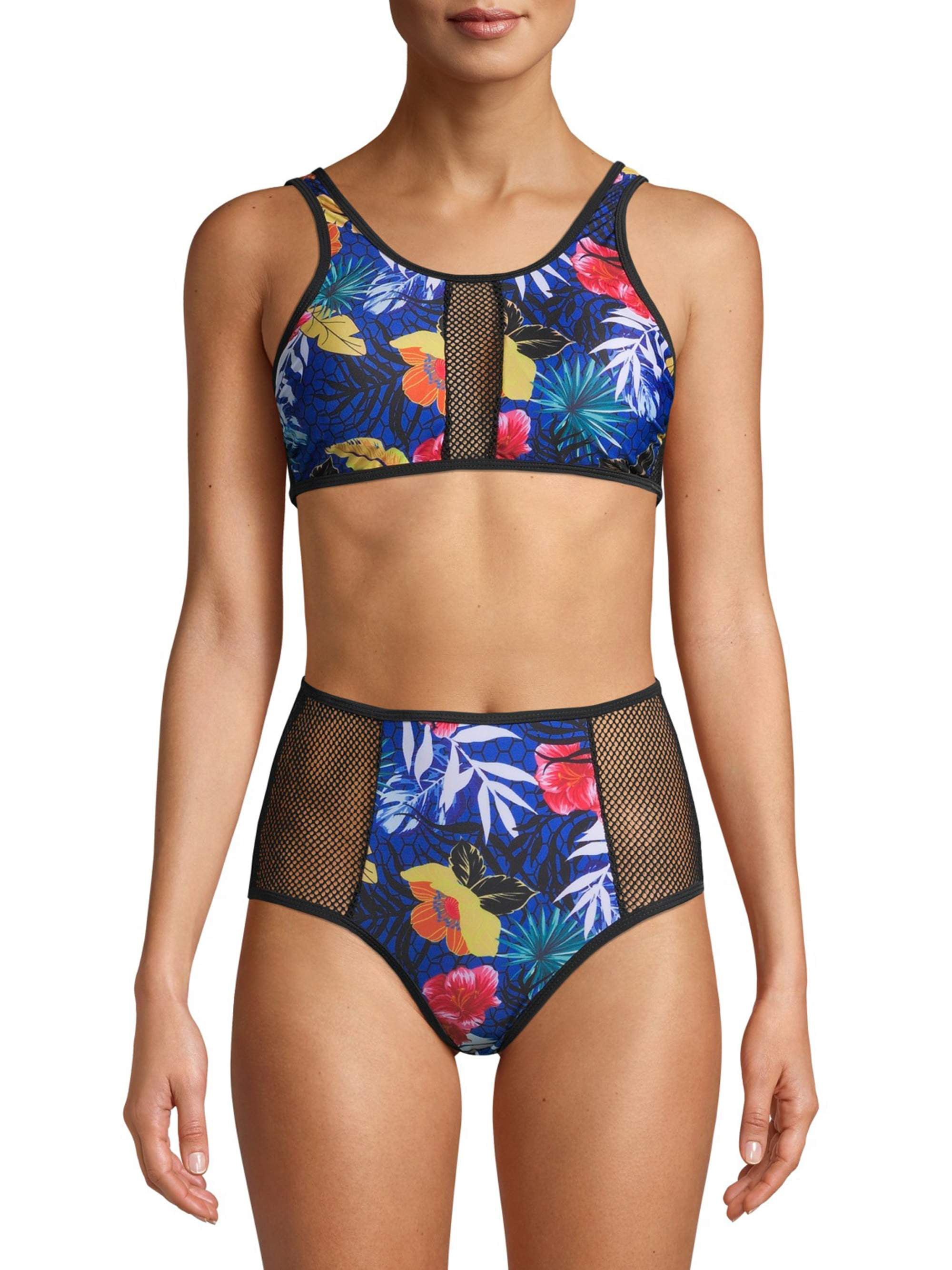 YMI Womens//Juniors 2 Piece MESH Bikini Swimsuit Bathing Suit