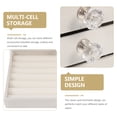 thumbnail image 3 of WHAMVOX Jewelry Storage Organizer Elegant Design for Dressing Table Beige 1Set, 3 of 8