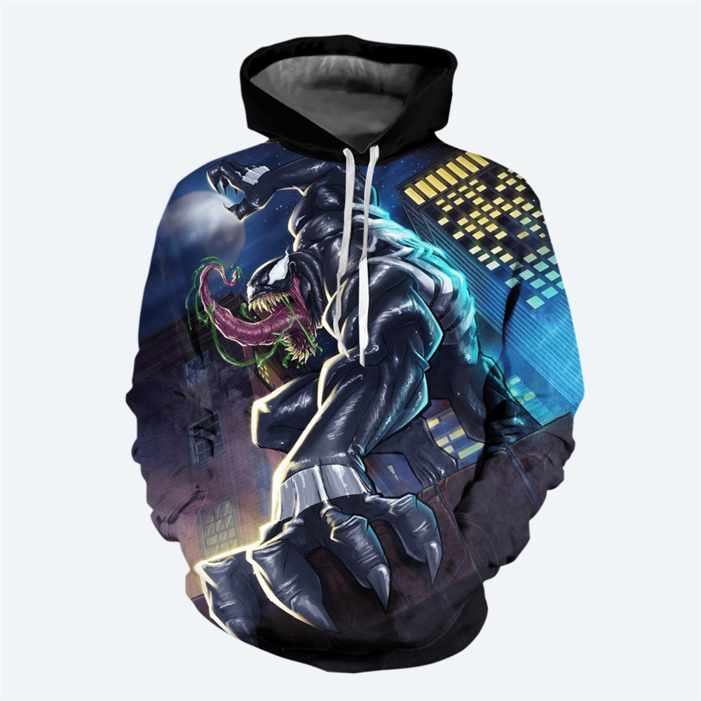 Marvel Venom Sudadera De Venom Disfraz Venom Marvel Venom Sudadera