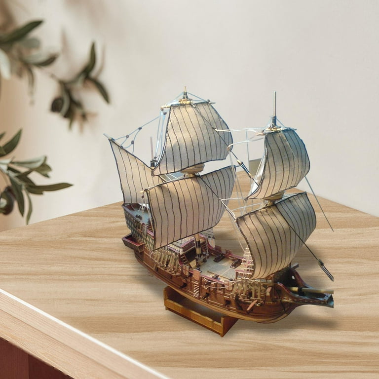 MERIGLARE Ship Model Kits, 1:100 Scale Paper 3D Puzzle, DIY