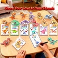 thumbnail image 3 of Bufeeaye Set de 24 tarjetas de San Valentín con giradores antiestrés de dinosaurios, 3 of 7
