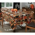thumbnail image 3 of Newbridge Halloween Rustic Spooky Farm 52 x 52 inch Square Vinyl Tablecloth with Flannel Backing, 3 of 7