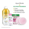 thumbnail image 3 of Kit Garnier Aguas Micelares+ Ecopads Garnier Skin Active 400ml y 100ml, 3 of 4
