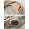 thumbnail image 6 of CoCoMangos Women Knit Pashmina Shawl Wrap Open Front Batwing Long Sleeve Cardigan Sweaters with Tassel Winter Warm Chunky Cape, 6 of 7