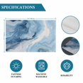 thumbnail image 6 of Blue Marble Placemats Set of 4, Summer Ocean Wave Blue Ombre Placemats for Dining Table, Place Mats for Kitchen Tabletop, Waterproof Wipeable Dining Table Mats Set, 6 of 9