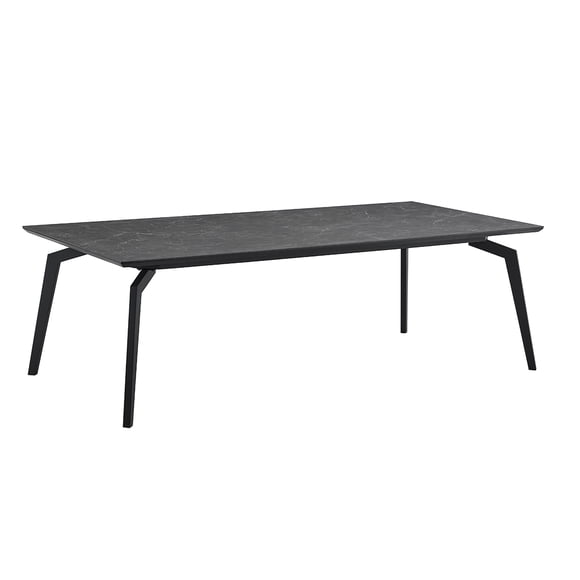 Mesa de Comedor Súvan Stone – Mesa Moderna para Comedor, Cubierta Tipo Piedra, Diseño Contemporáneo, Resistente y Elegante