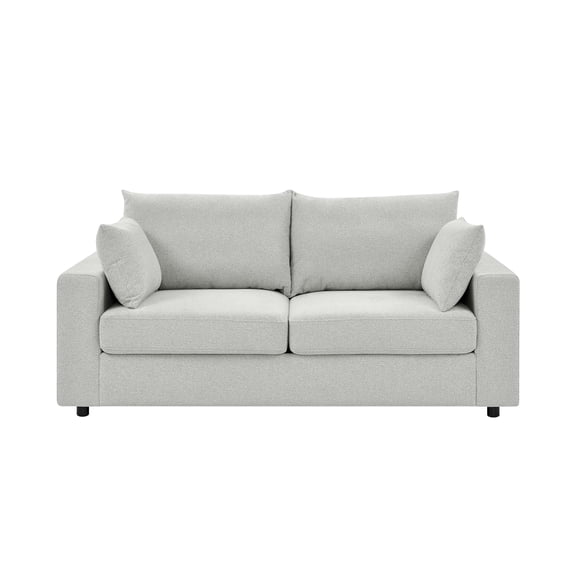 Nmkwnr 78" Upholstered Loveseat Sofa with Wood Frame, 2 Seat Sofa Couch for Living Room, Bedroom, Office, Beige