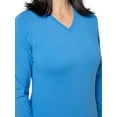 thumbnail image 3 of Insect Shield Women's UPF Dri-Balance Long Sleeve V-Neck T-Shirt, Periwinkle Blue, Small, 3 of 3