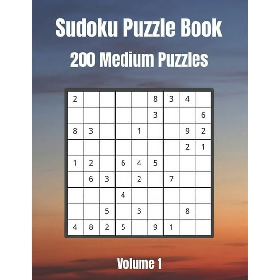 Sudoku Puzzle Book: Large Print: 200 Medium Puzzles For Sudoku Lovers: Volume 1 (Paperback)