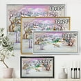 thumbnail image 4 of Winter Village Life Landscape 40 in x 30 in Framed Painting Canvas Art Print, by Designart, 4 of 5