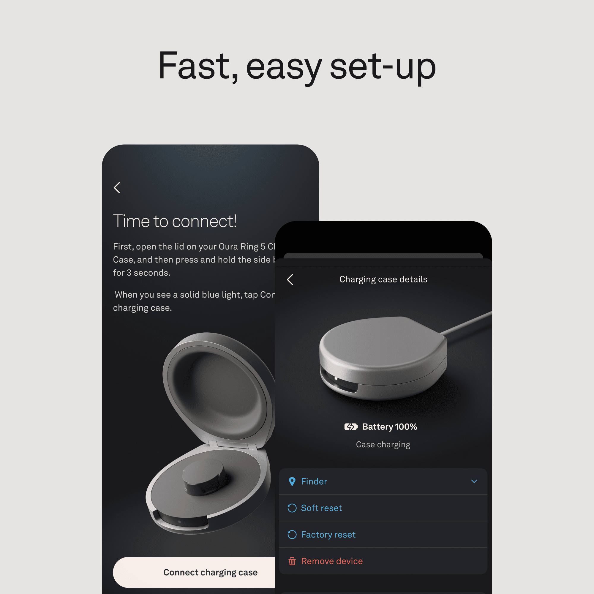 Oura Ring 5 Official Charging Case - Size 6 - Up to a month of battery life - USB-C Cord Compatible&nbsp;&nbsp;