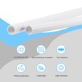 thumbnail image 3 of Uxcell 13mm ID 15mm OD 500mm White Pipe Round Rigid Plastic Tube for Water Pipe 2 Pack, 3 of 5