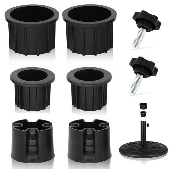 8 Pcs Umbrella Base Stand Hole Ring Plug Cover and Cap Patio Replacement Parts Stabilizer