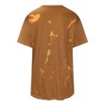 thumbnail image 4 of Mujeres Fahion Cuello redondo Mangas caídas Hombros Desgastados Estilo retro Camiseta Nupcial Verano Blusa Túnica Tops Pompotops hfajkhk126263, 4 of 9