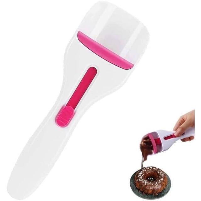 Cake Batter Distribution Scoop, One-Touch Sliding Button Dispenses Batter, Home Batter Dispenser Baking Tool, Kitchen DIY Cupcake Batter Scoop