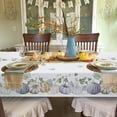 thumbnail image 3 of Thanksgiving Tablecloth, Autumn Pumpkins Vines Table Cloth, Maple Leaf Fall Harvest Tablecloths, Waterproof Spillproof Table Cover for Dinner Kitchen Party Holiday Decoration, Rectangle 60 x 120 Inch, 3 of 6