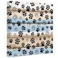 thumbnail image 2 of Ships Next Day Canvas Wall Art 8"x8",Blue Dog Paw Print Wood Framed Canvas Print Painting,Vintage Farmhouse Rustic Wooden Grain Ready to Hang Small Picture Wall Decor for Bathroom Nursery Kitchen, 2 of 9