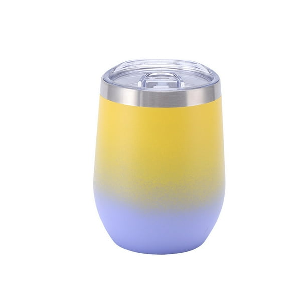 Taza de cáscara de huevo de 12 oz Swig304, taza de vino tinto de acero inoxidable, gran panza, taza de agua con conservación del calor en forma de U