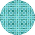 thumbnail image 1 of Ahgly Company Machine Washable Indoor Square Transitional Light Sea Green Area Rugs, 3' Square, 1 of 7