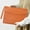 Orange, variant on EDHITNR A4 Leather Document Case, Waterproof File Folder Bag Pouch with Removable Strap, Office School Organizer for Papers Passports Tablets Chargers