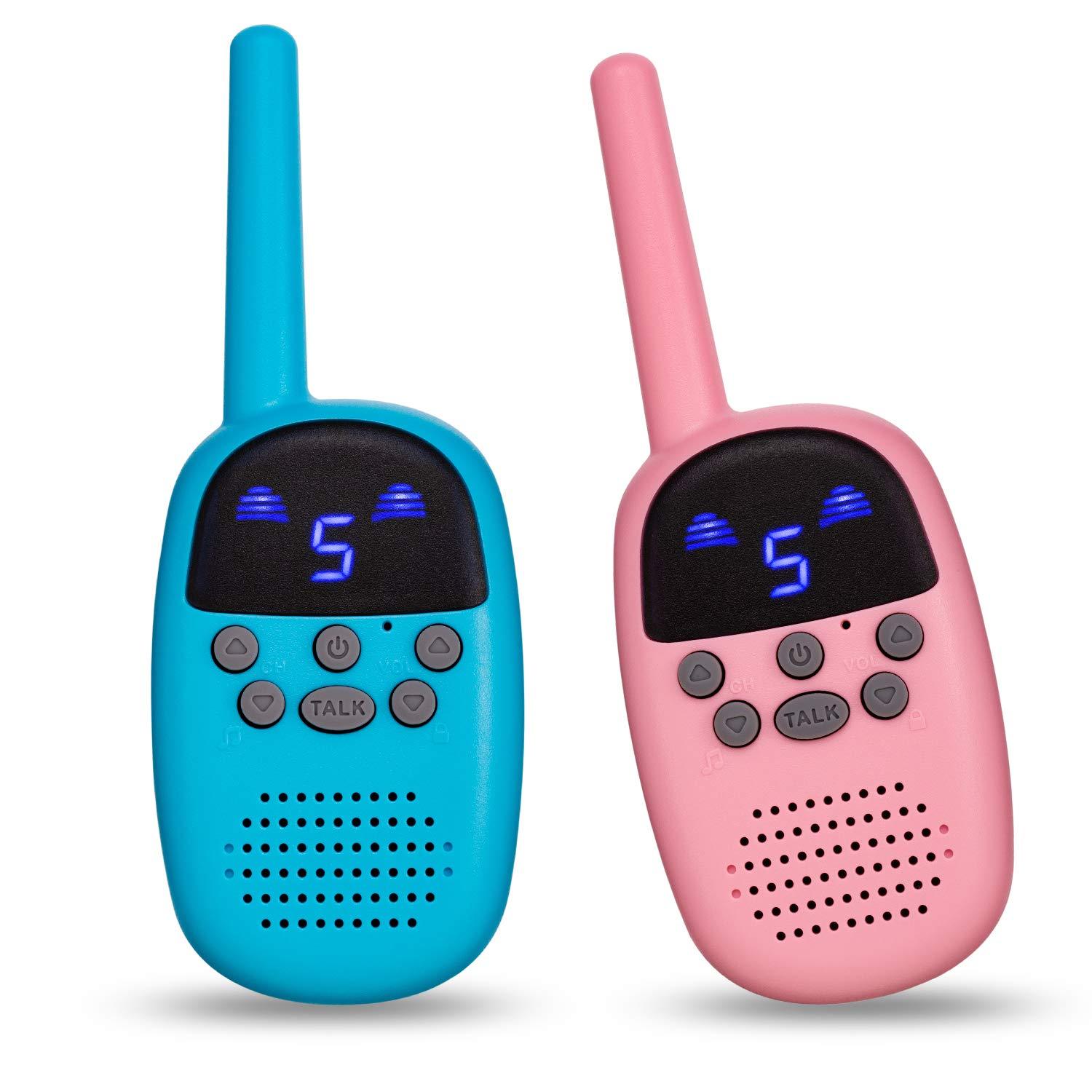 omzer Toy Walkie Talkies For Kids With FRS GMRS Handheld Interphone Long Range For Adventures