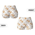 thumbnail image 6 of Yiaed Corgi with Hearts Print Women's Athletic Shorts Running Shorts Sporty Short High Waisted Elastic Workout Shorts for Yoga Gym Running & Sports -Small, 6 of 8
