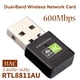 thumbnail image 5 of Ndcxsfigh Adaptador USB Escritorio 600M Dual Band 2.4GHz 5GHz Tarjeta Red Inalámbrica, 5 of 9