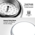 thumbnail image 3 of Elite Cuisine EC508 8-Cup Stainless Steel Classic Stovetop Coffee Percolator, 3 of 3