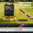 thumbnail image 6 of 9" Sewer Inspection Camera with 512Hz Sonde, 165ft Cable, DVR & 12 LEDs, IP68 for Home/Duct/Drain Pipe Plumbing, 6 of 6
