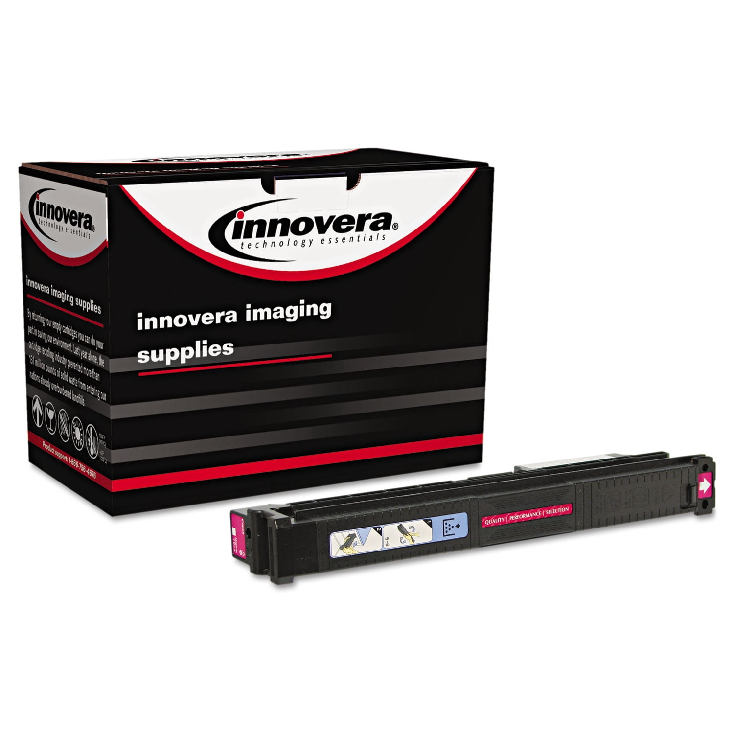Remanufactured Innovera IVRE278AM 2100 Page Yield MICR Toner Cartridge for HP CE278AM - Black