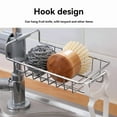 thumbnail image 5 of Faucet Sponge Holder Kitchen Sink Adjustable Detachable Stainless Steel Rack ~, 5 of 6