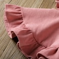 thumbnail image 6 of Baby Girls Velvet Suspender Corduroy Skirt Infant Toddler Ruffled Casual Strap Sundress Summer Outfit Clothes, 6 of 7