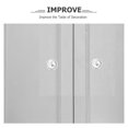 thumbnail image 3 of SKISUNO 6Pcs Dresser Hardware Handles Silver Plastic Pull Knobs For Furniture Design, 3 of 6