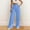 Sky Blue, variant on Hauaitttt Women Casual Pants Straight Leg Comfortable Wear Everyday Soft Stretch Breathable Summer Spring Fall Trousers Petite on Dress Pants for Women Business Casual Womens plus Sweatpants Women s