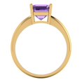 thumbnail image 4 of Solitaire Engagement Ring for Women - 2ct Simulated Alexandrite in 14K Yellow Gold Promise Ring, 4 of 5